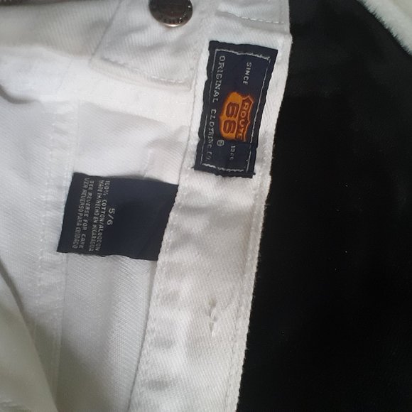 Vintage Y2K Route 66 white denim shorts - Picture 4 of 7